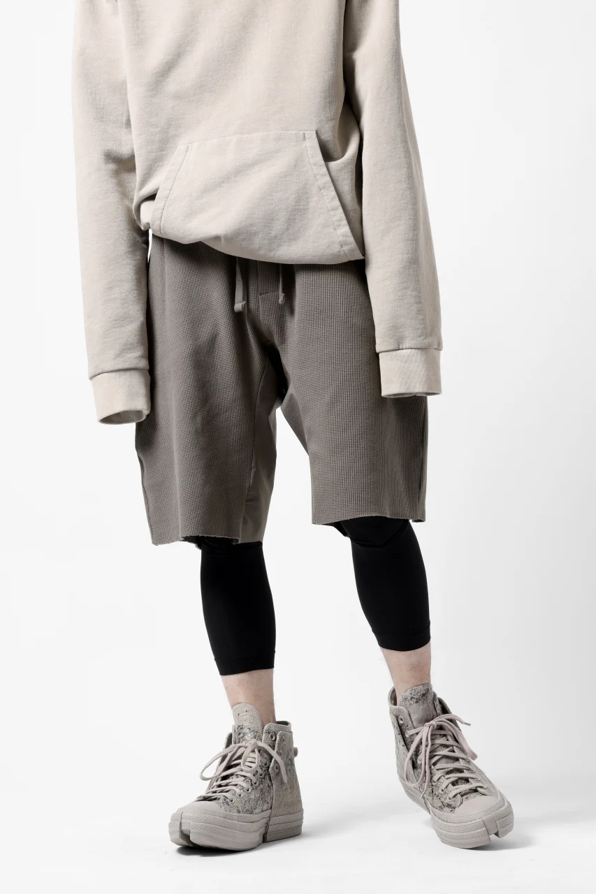thom/krom LOWCROTCH EASY SHORTS / WAFFLE JERSEY (FOSSIL) - Image 6