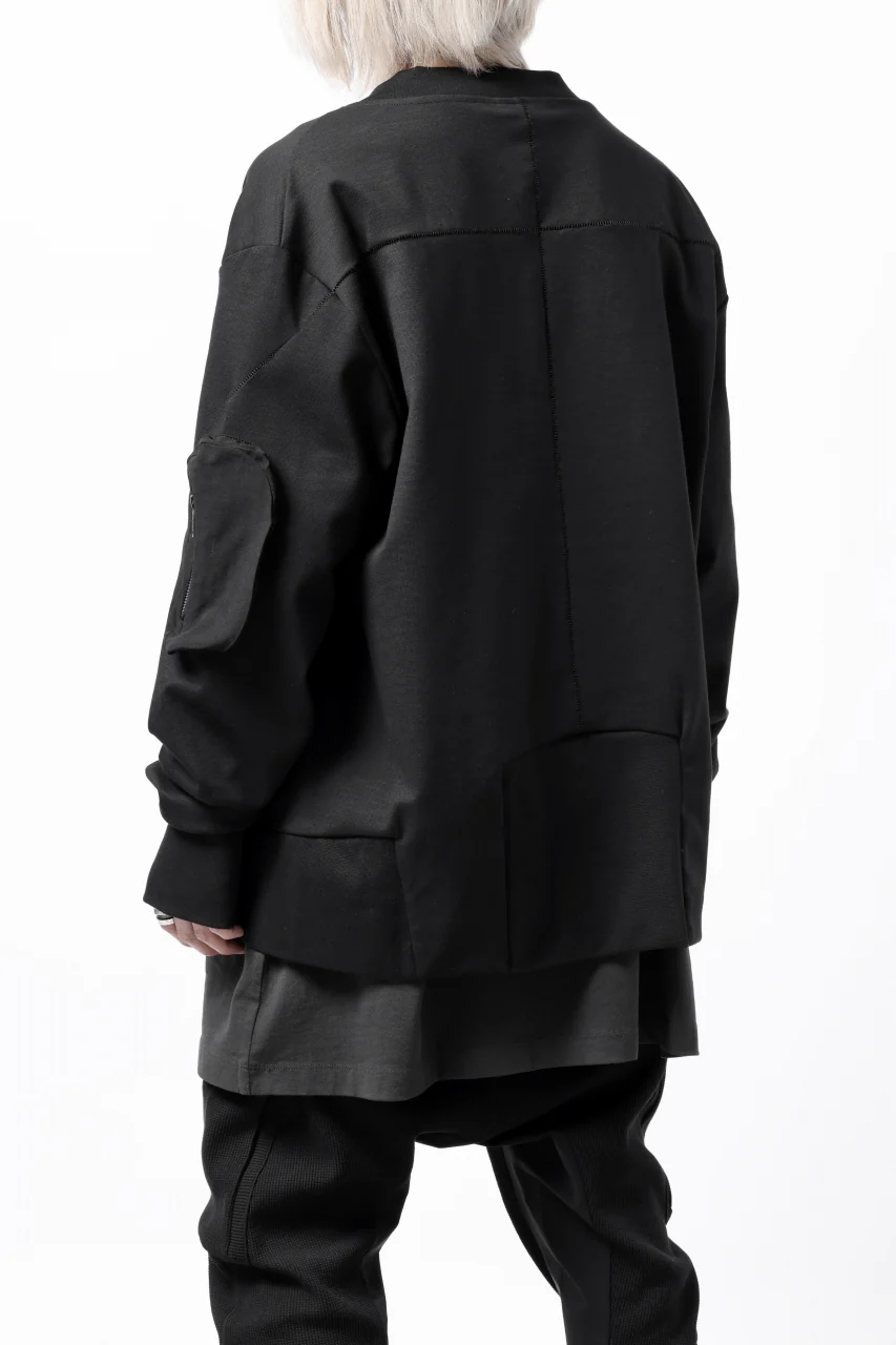 thom/krom MA-1 JACKET / ELASTIC COTTON (BLACK) - Image 10