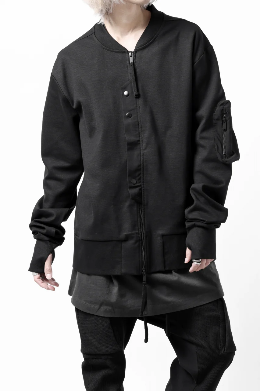 thom/krom MA-1 JACKET / ELASTIC COTTON (BLACK) - Image 11