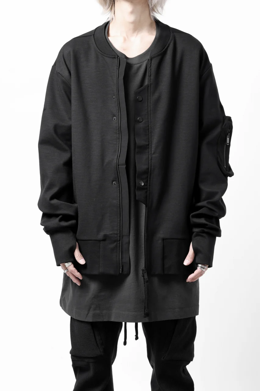 thom/krom MA-1 JACKET / ELASTIC COTTON (BLACK) - Image 14