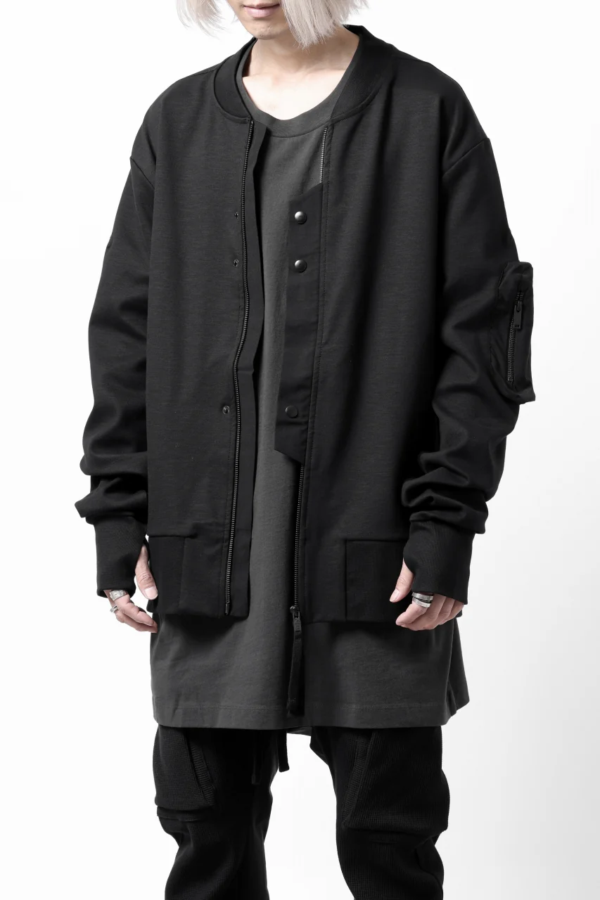 thom/krom MA-1 JACKET / ELASTIC COTTON (BLACK) - Image 15