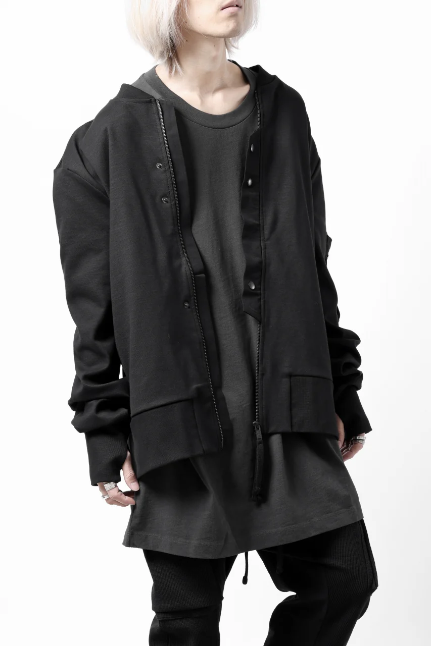 thom/krom MA-1 JACKET / ELASTIC COTTON (BLACK) - Image 16