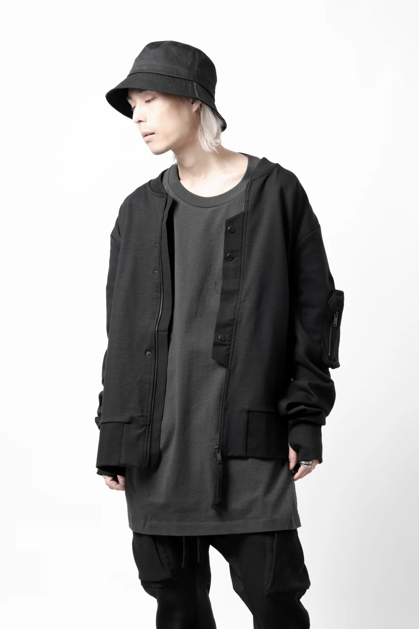 thom/krom MA-1 JACKET / ELASTIC COTTON (BLACK) - Image 17