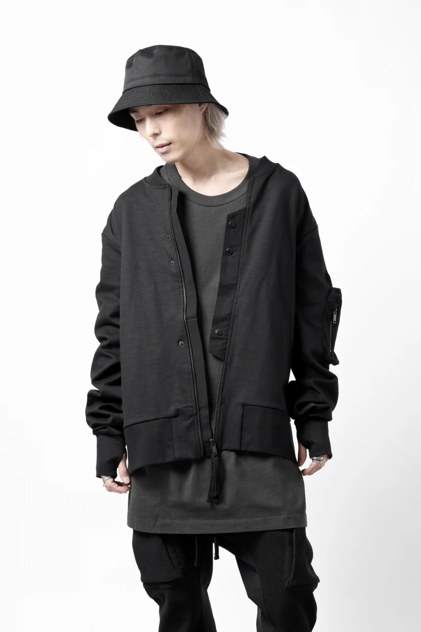 thom/krom MA-1 JACKET / ELASTIC COTTON (BLACK) - Image 18