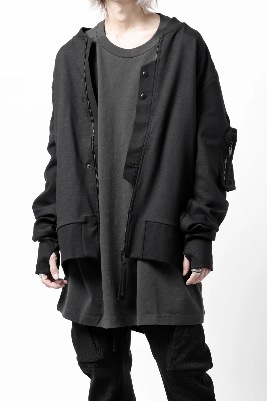 thom/krom MA-1 JACKET / ELASTIC COTTON (BLACK) - Image 2