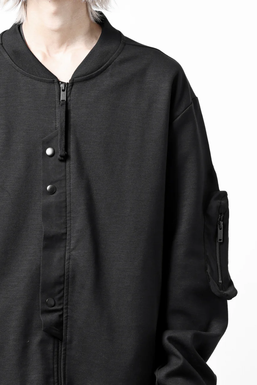 thom/krom MA-1 JACKET / ELASTIC COTTON (BLACK) - Image 20
