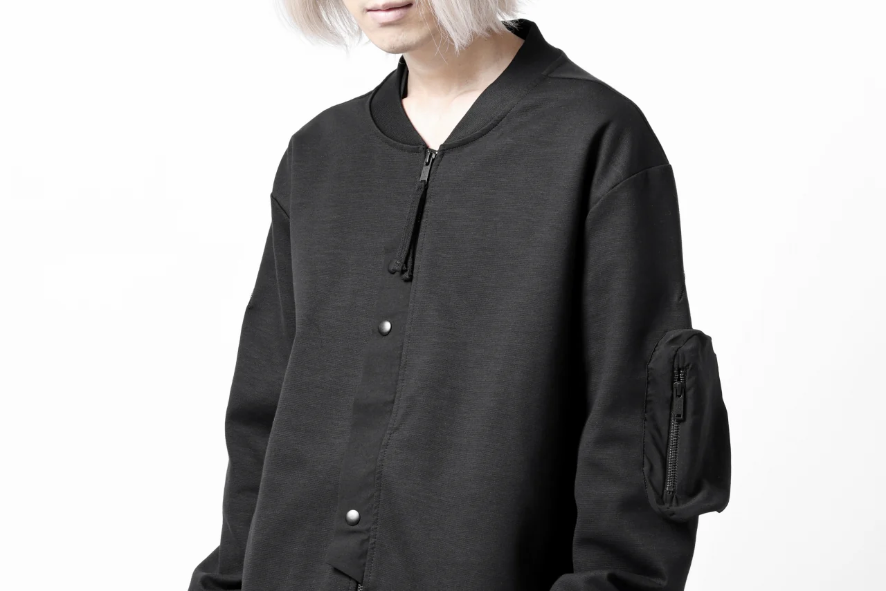 thom/krom MA-1 JACKET / ELASTIC COTTON (BLACK) - Image 32
