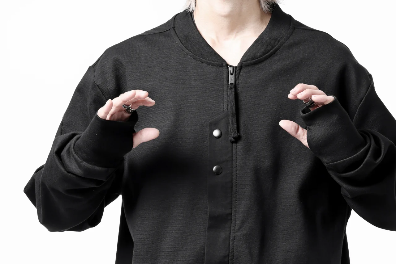 thom/krom MA-1 JACKET / ELASTIC COTTON (BLACK) - Image 35