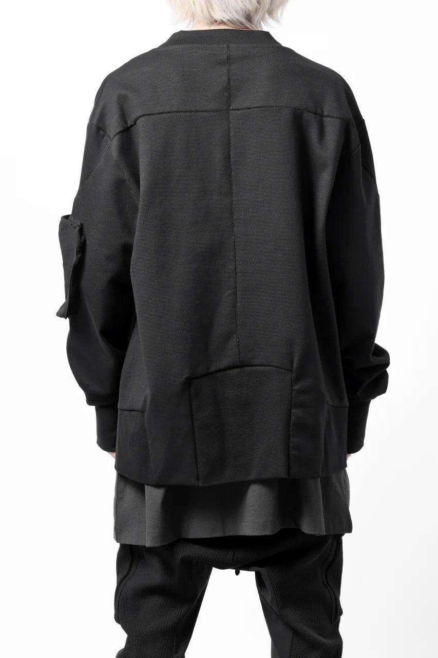 thom/krom MA-1 JACKET / ELASTIC COTTON (BLACK) - Image 7