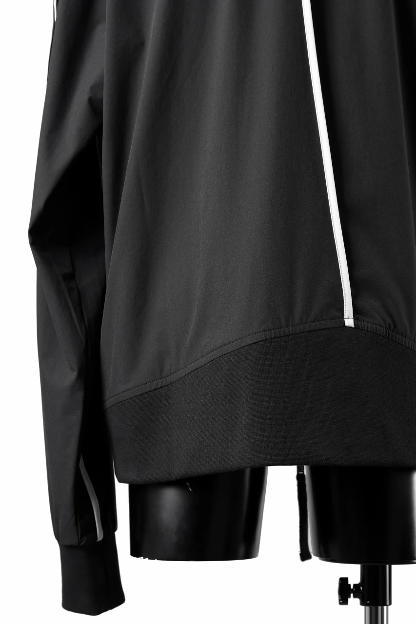 thom/krom MA-1 JACKET / ELASTIC NYLON + REFLECTION PIPING (BLACK) - Image 14