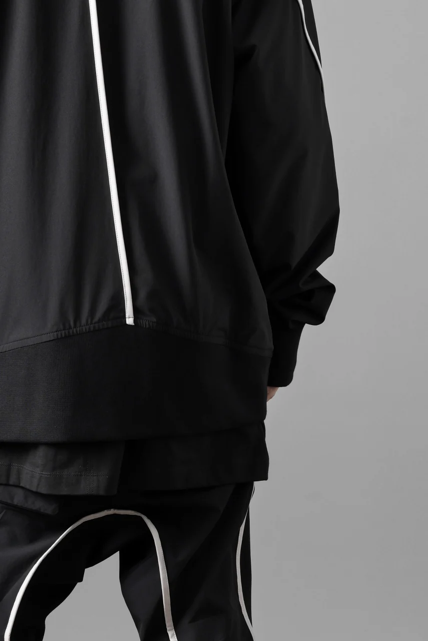thom/krom MA-1 JACKET / ELASTIC NYLON + REFLECTION PIPING (BLACK) - Image 30