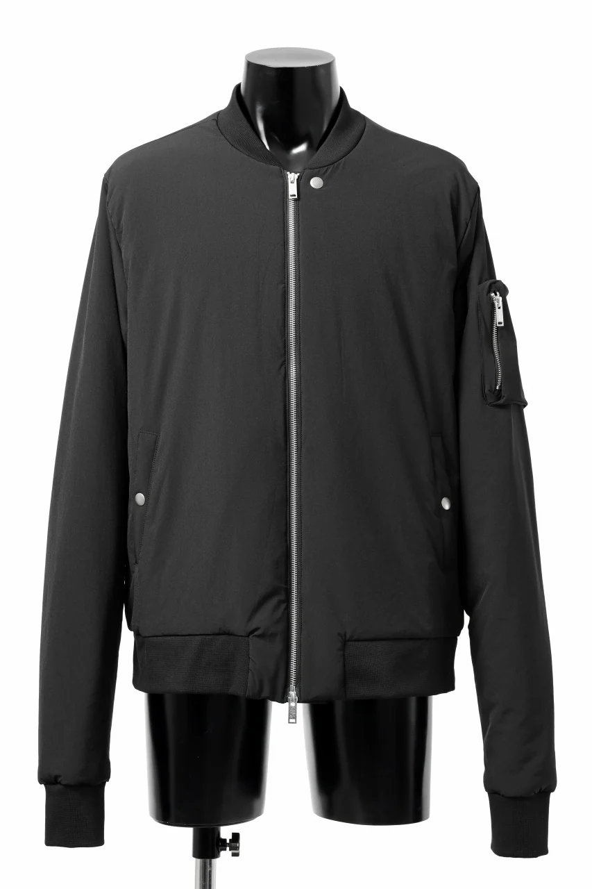thom/krom MA-1 JACKET / ELASTIC NYLON + WARM PADDED (BLACK)