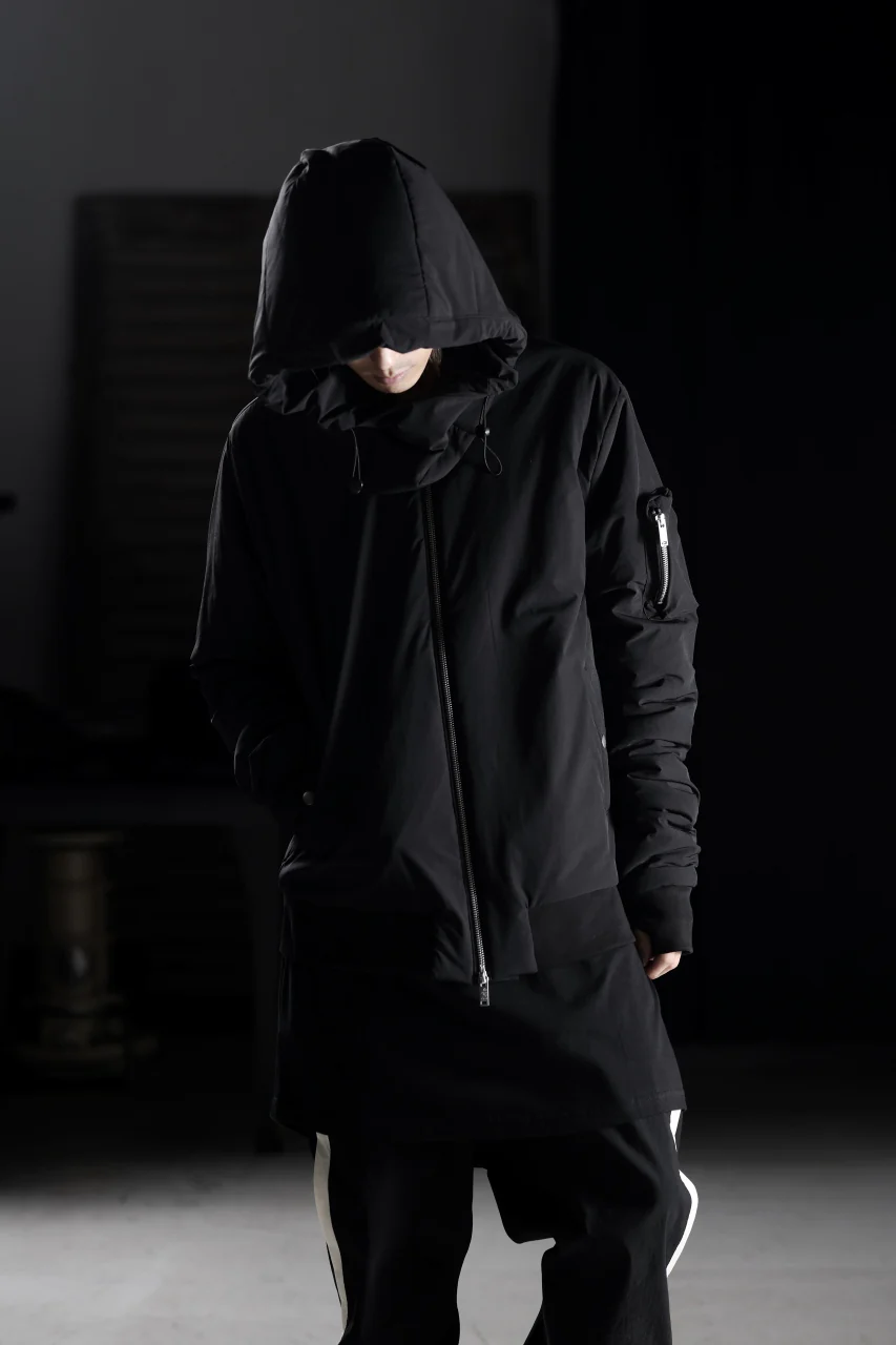 thom/krom MA-1 JACKET / ELASTIC NYLON + WARM PADDED (BLACK) - Image 33