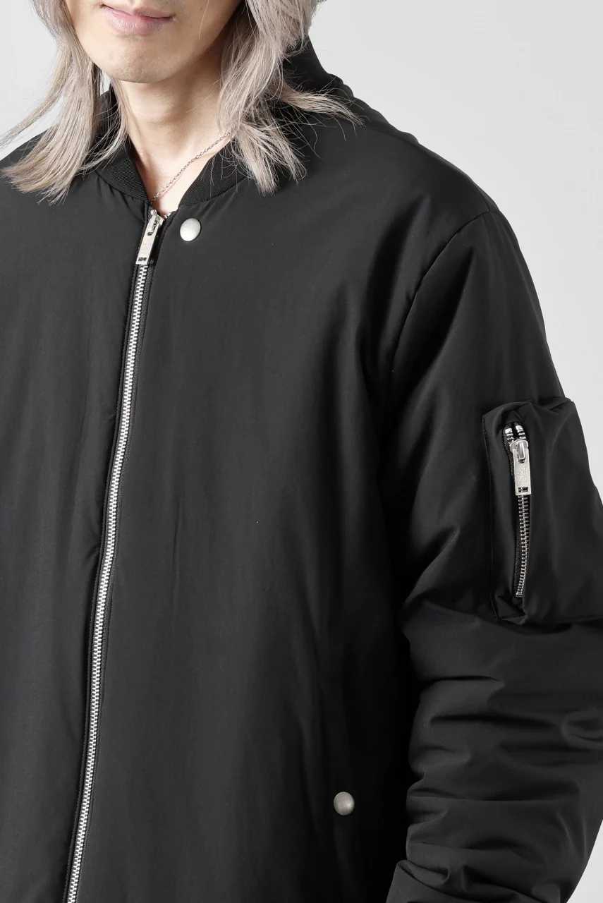 thom/krom MA-1 JACKET / ELASTIC NYLON + WARM PADDED (BLACK) - Image 41