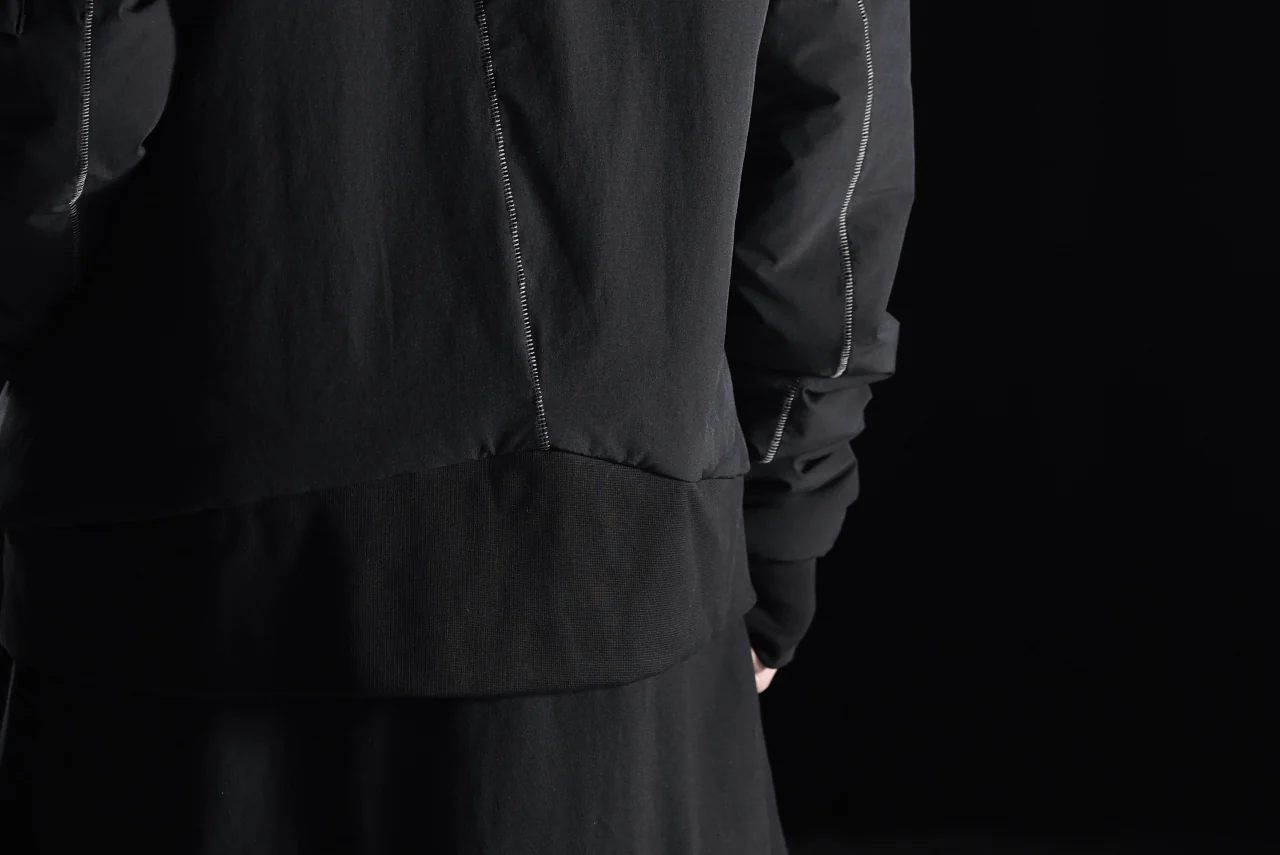 thom/krom MA-1 JACKET / ELASTIC NYLON + WARM PADDED (BLACK) - Image 48