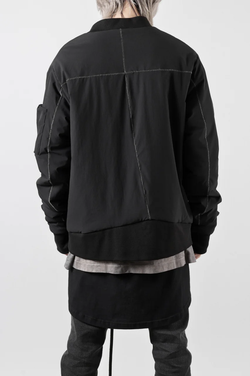 thom/krom MA-1 JACKET / ELASTIC NYLON + WARM PADDED (BLACK) - Image 8
