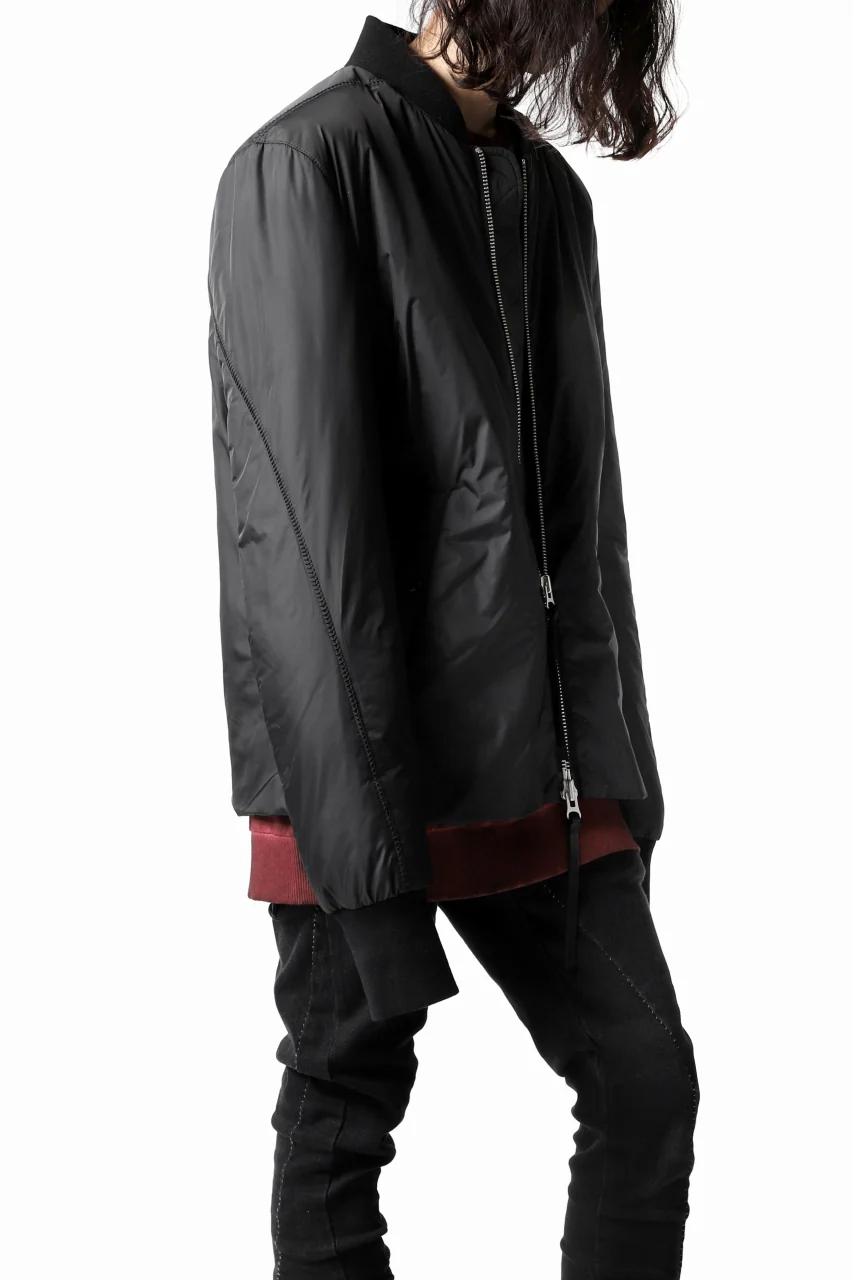thomkrom MA-1 PADDED BLOUSON / P.A OVERLOCKED (BLACK) - Image 5