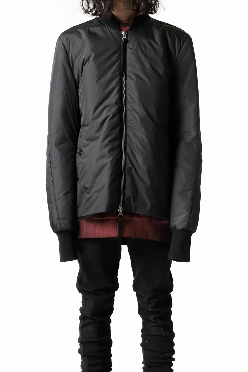 thomkrom MA-1 PADDED BLOUSON / P.A OVERLOCKED (BLACK) - Image 8