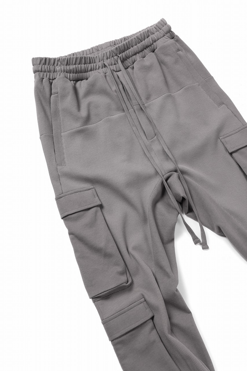 thom/krom MATMIX CARGO TROUSERS / STRUCTURED SOFT JERSEY (ROCK) - Image 11