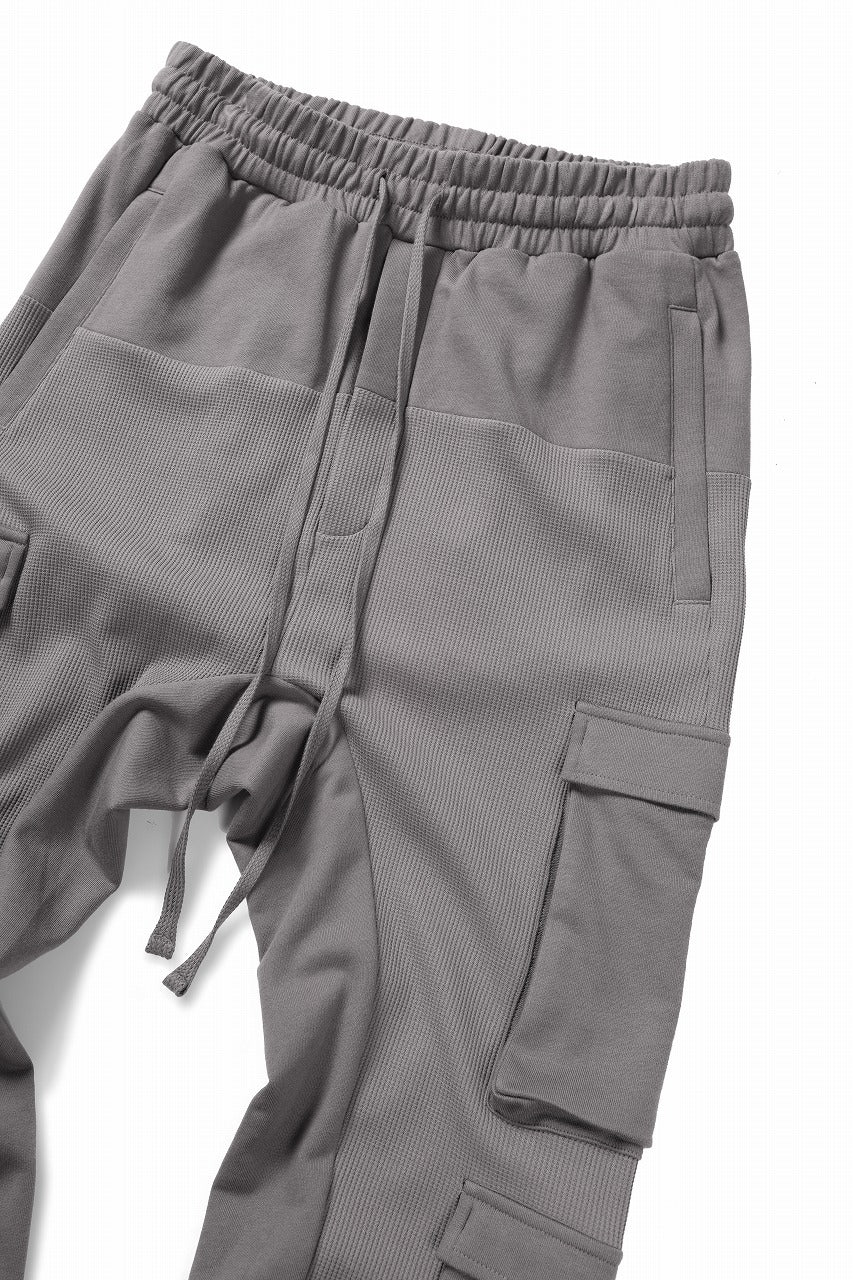 thom/krom MATMIX CARGO TROUSERS / STRUCTURED SOFT JERSEY (ROCK) - Image 12