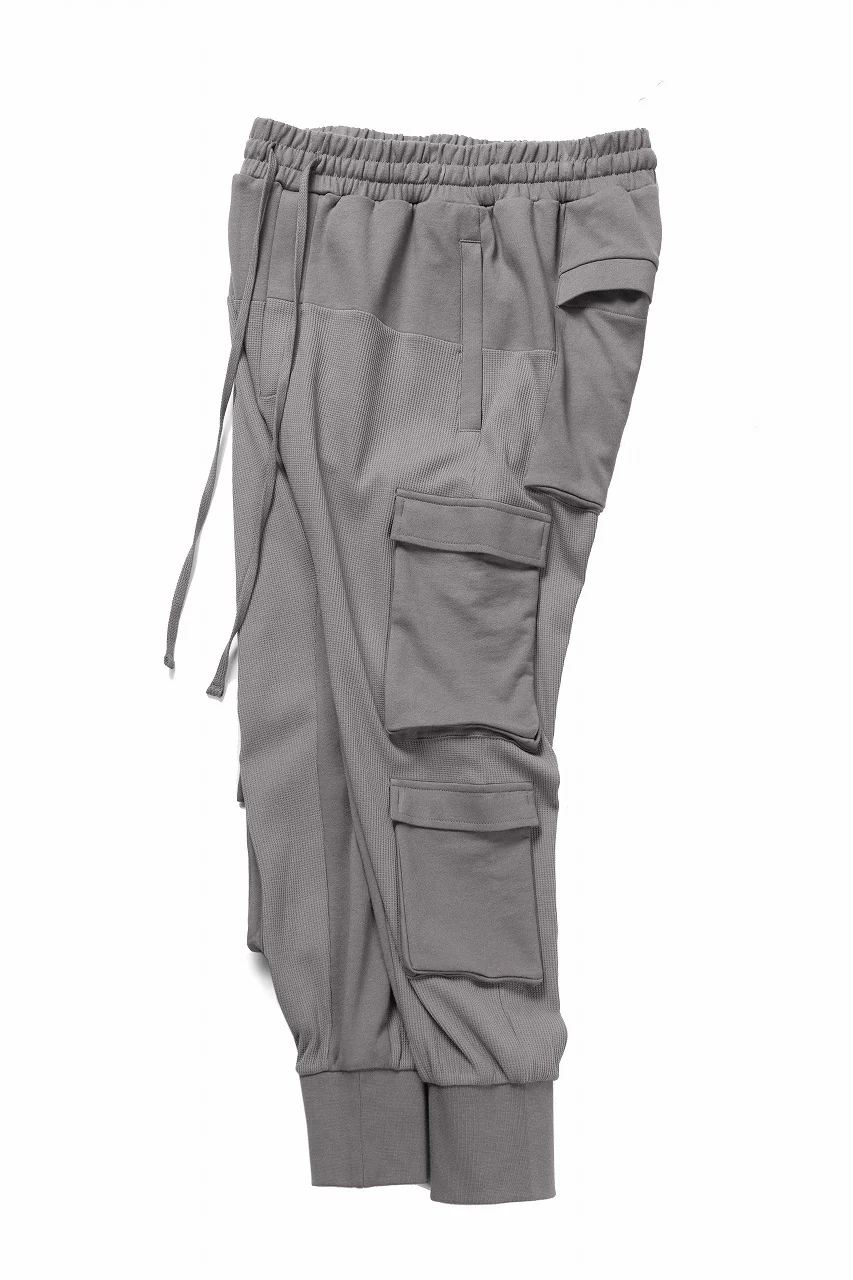 thom/krom MATMIX CARGO TROUSERS / STRUCTURED SOFT JERSEY (ROCK) - Image 4