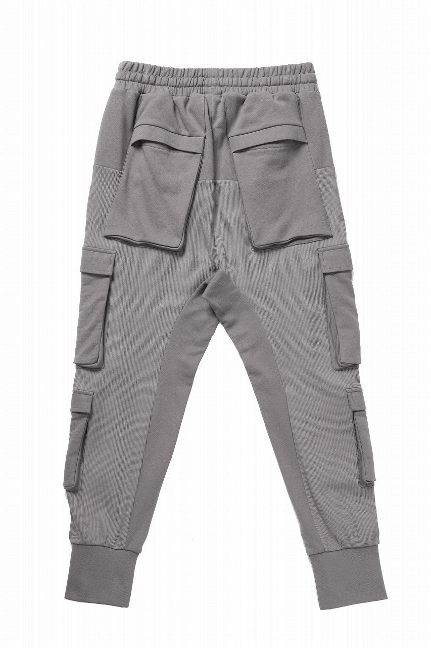 thom/krom MATMIX CARGO TROUSERS / STRUCTURED SOFT JERSEY (ROCK) - Image 5