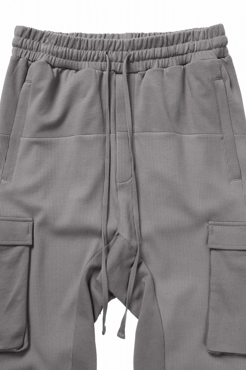 thom/krom MATMIX CARGO TROUSERS / STRUCTURED SOFT JERSEY (ROCK) - Image 6