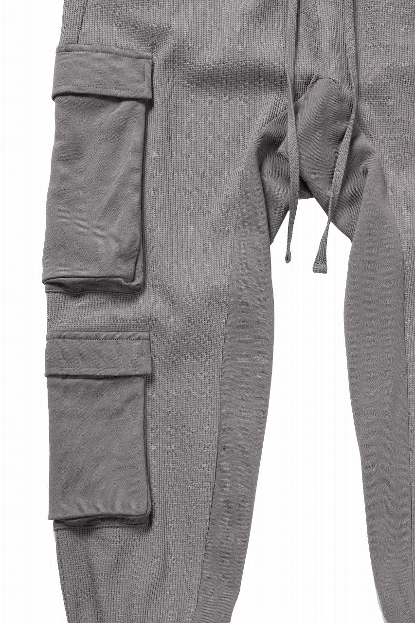 thom/krom MATMIX CARGO TROUSERS / STRUCTURED SOFT JERSEY (ROCK) - Image 7