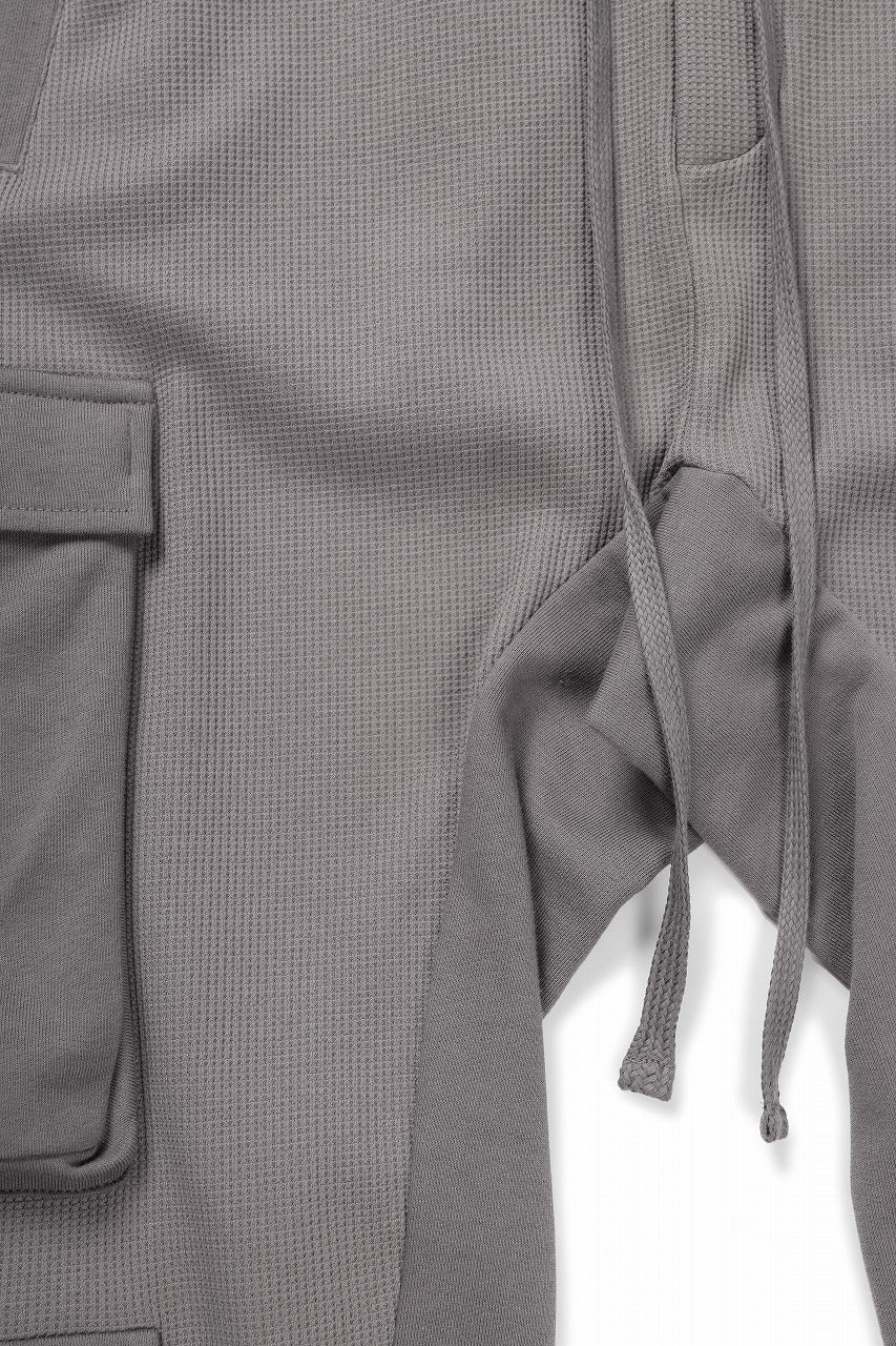 thom/krom MATMIX CARGO TROUSERS / STRUCTURED SOFT JERSEY (ROCK) - Image 8
