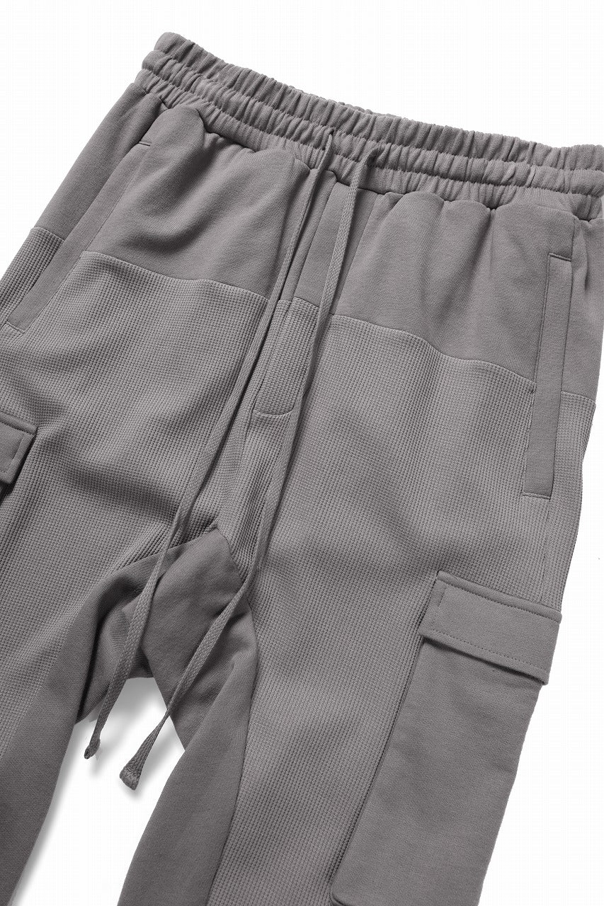 thom/krom MATMIX CARGO TROUSERS / STRUCTURED SOFT JERSEY (ROCK) - Image 9