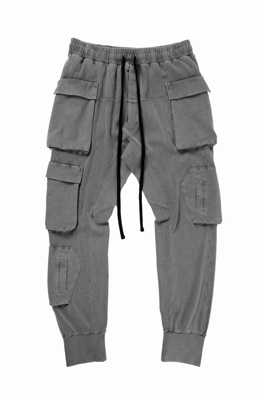 thom/krom MATMIX CARGO TROUSERS / STRUCTURED SOFT JERSEY (USED GREY)