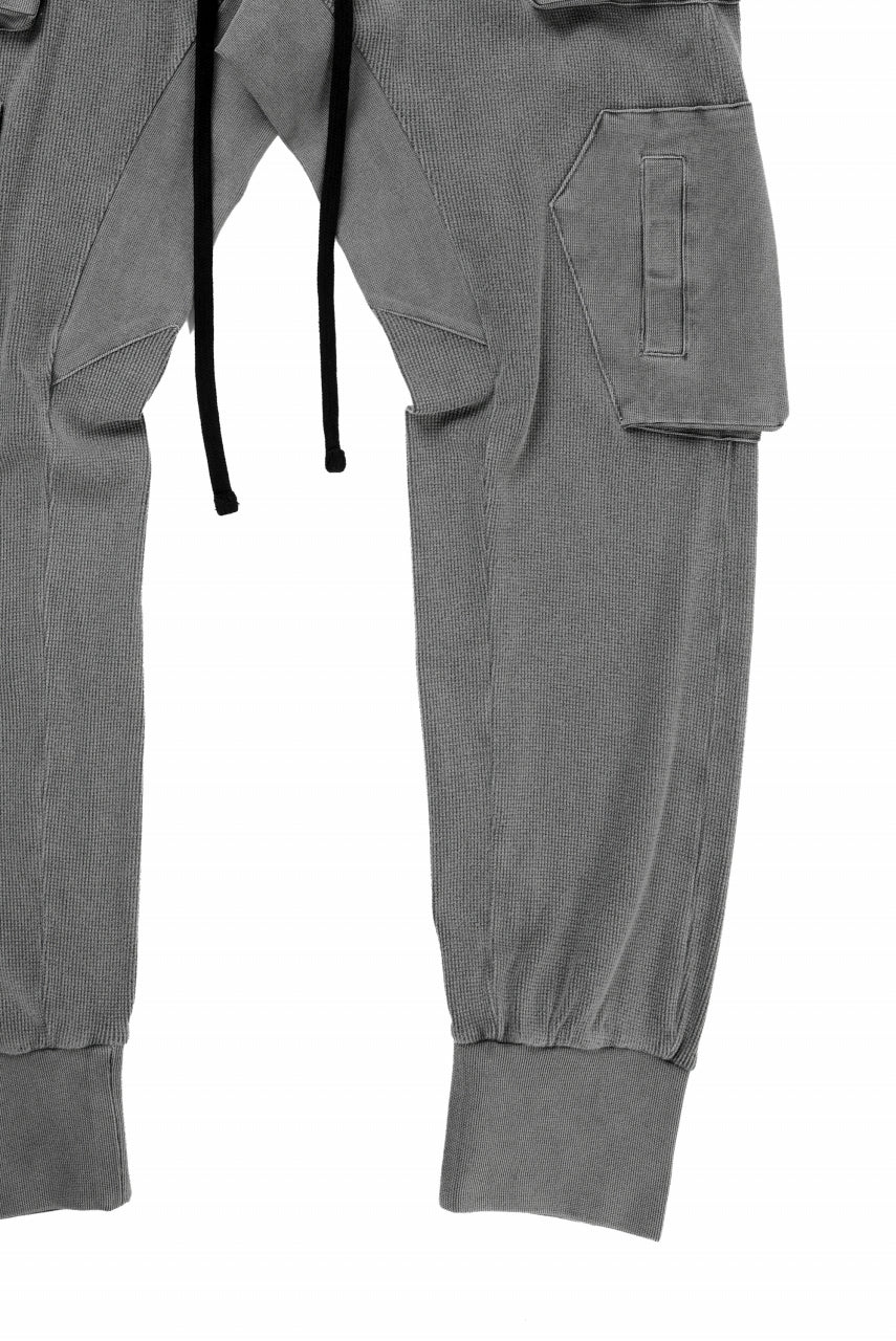 thom/krom MATMIX CARGO TROUSERS / STRUCTURED SOFT JERSEY (USED GREY) - Image 3