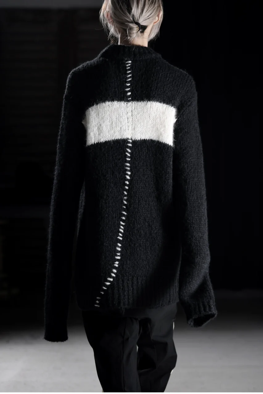thom/krom MOCK NECK KNIT PULLOVER / ALPACA WOOL (BLACK) - Image 19