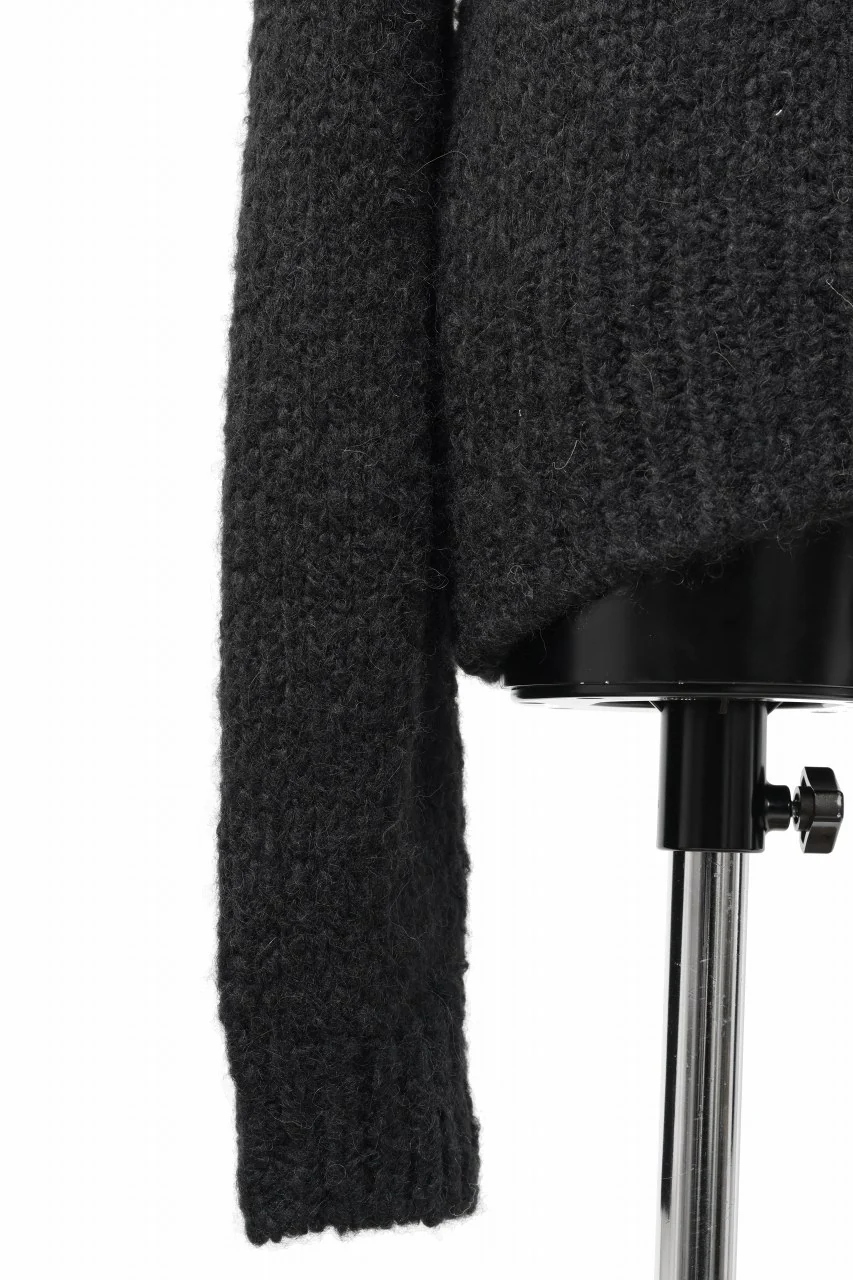 thom/krom MOCK NECK KNIT PULLOVER / ALPACA WOOL (BLACK) - Image 9