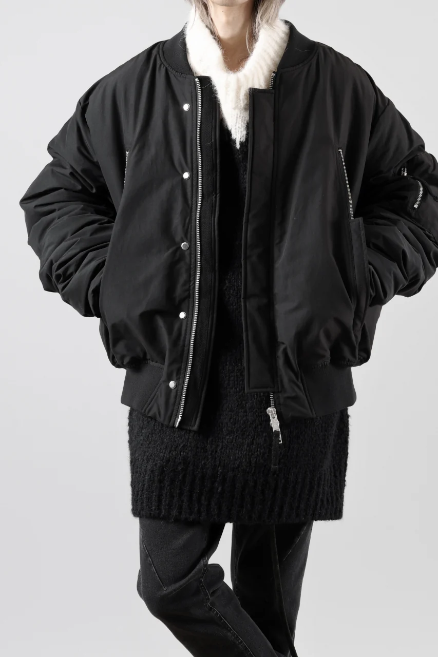 thom/krom MOCK NECK KNIT PULLOVER / ALPACA WOOL (WHITE x BLACK) - Image 35