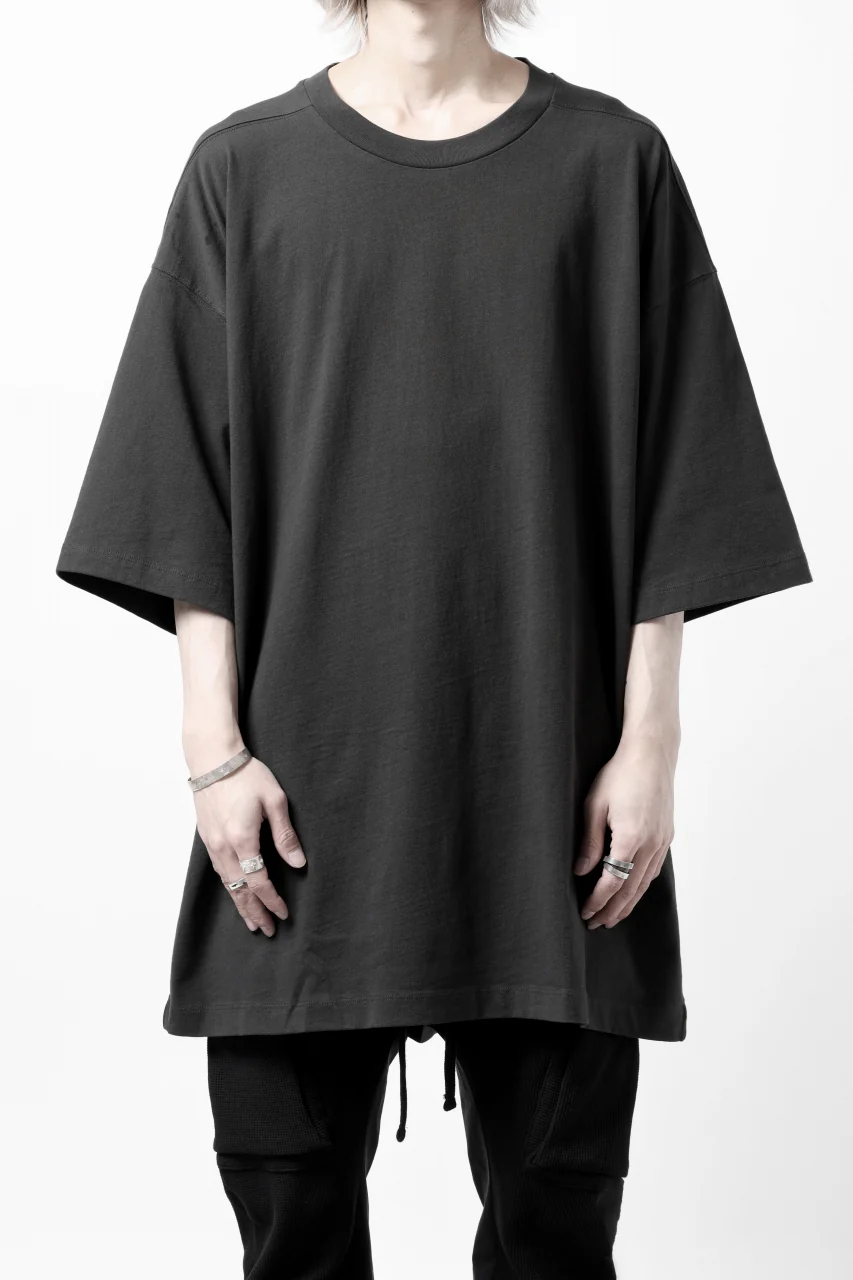 thom/krom OVER SIZED T-SHIRT / ORGANIC COTTON (GRAPHITE)