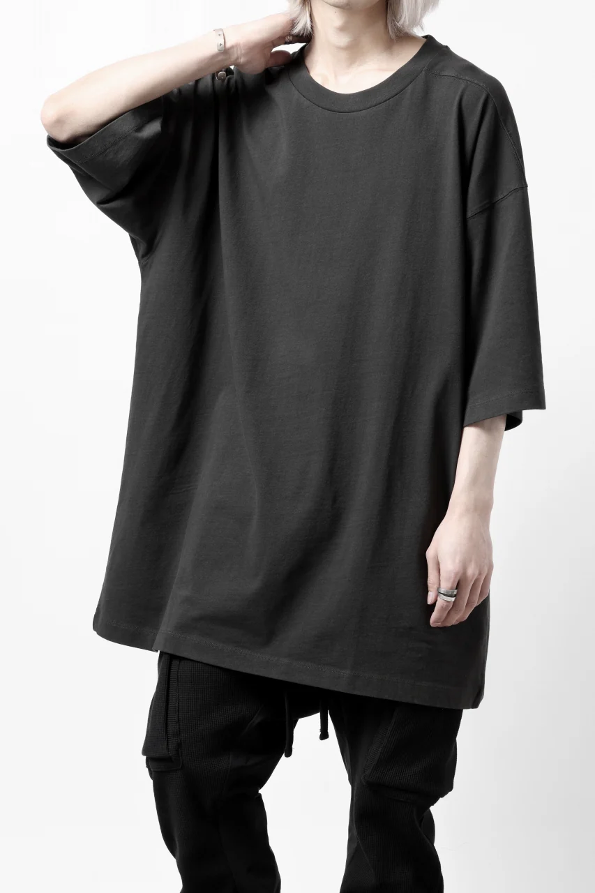 thom/krom OVER SIZED T-SHIRT / ORGANIC COTTON (GRAPHITE) - Image 11