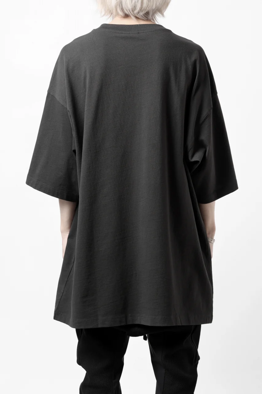 thom/krom OVER SIZED T-SHIRT / ORGANIC COTTON (GRAPHITE) - Image 3