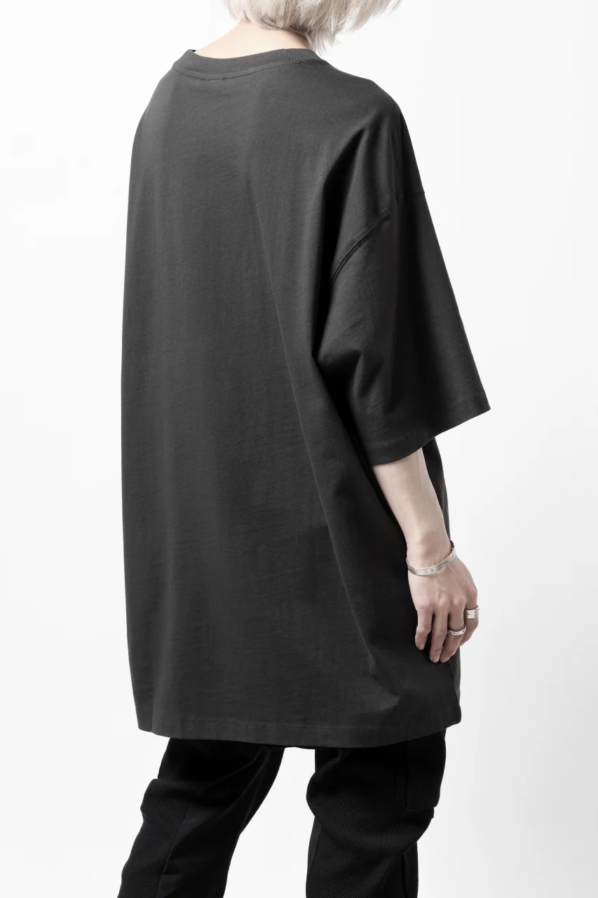 thom/krom OVER SIZED T-SHIRT / ORGANIC COTTON (GRAPHITE) - Image 6