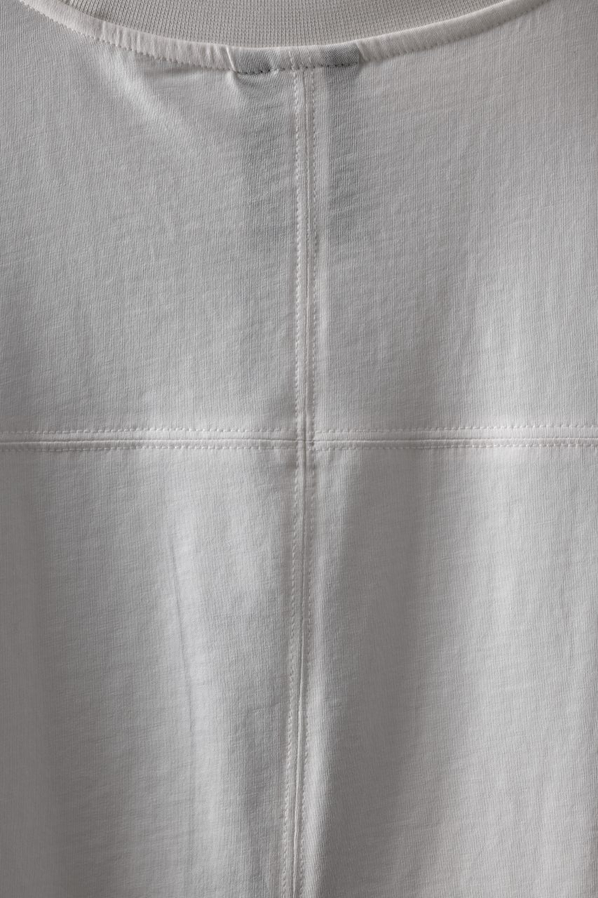 thom/krom OVERSIZED LAYER PIPING SLEEVE TEE / COTTON JERSEY (CREAM) - Image 18