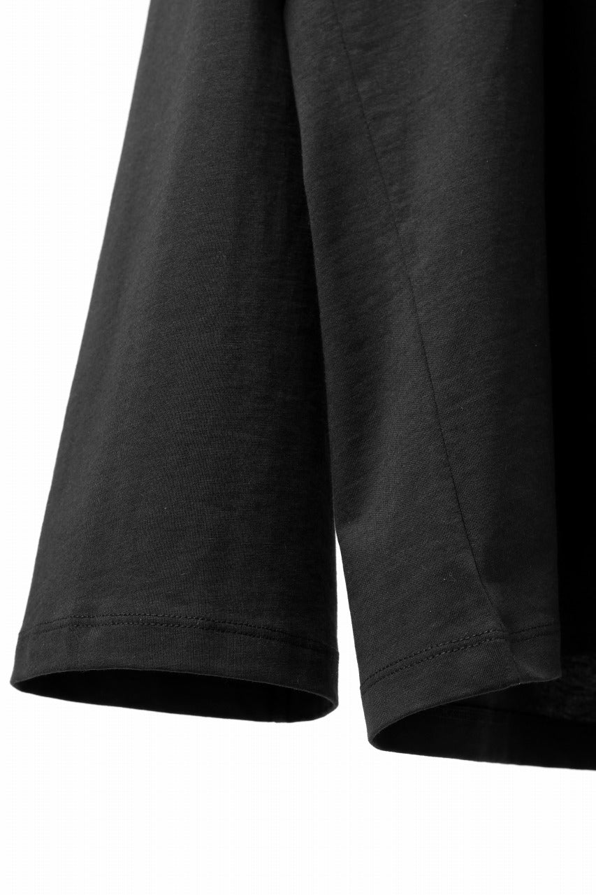 thom/krom OVERSIZED WIDE LONG SLEEVE TEE / COTTON JERSEY (BLACK) - Image 15