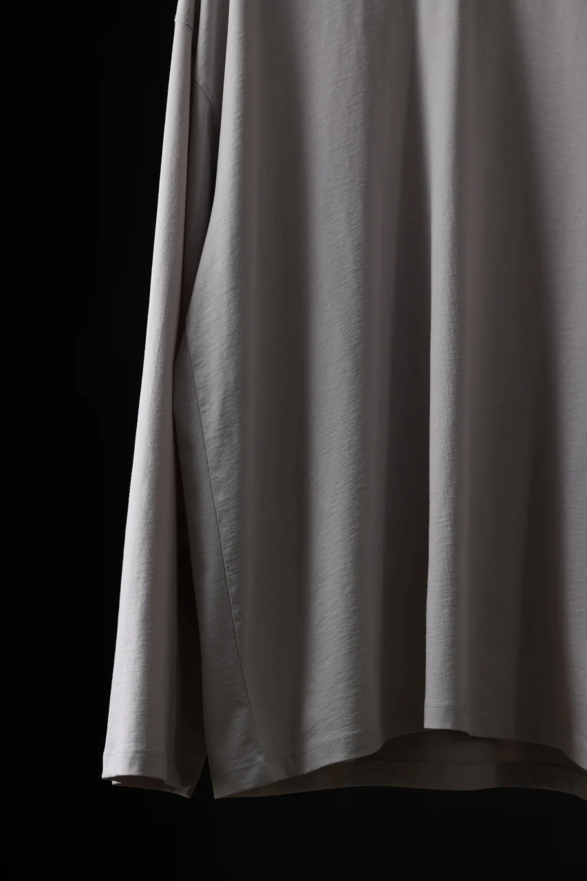 thom/krom OVERSIZED WIDE LONG SLEEVE TEE / COTTON JERSEY (SILVER) - Image 11