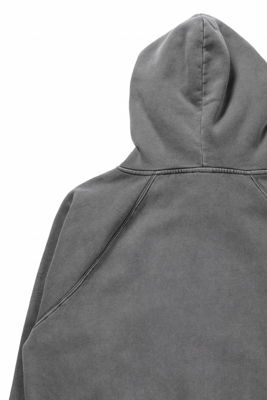 thom/krom RAGLAN SLEEVE HOODIE / SMOOTH SWEAT JERSEY (USED GREY) - Image 10
