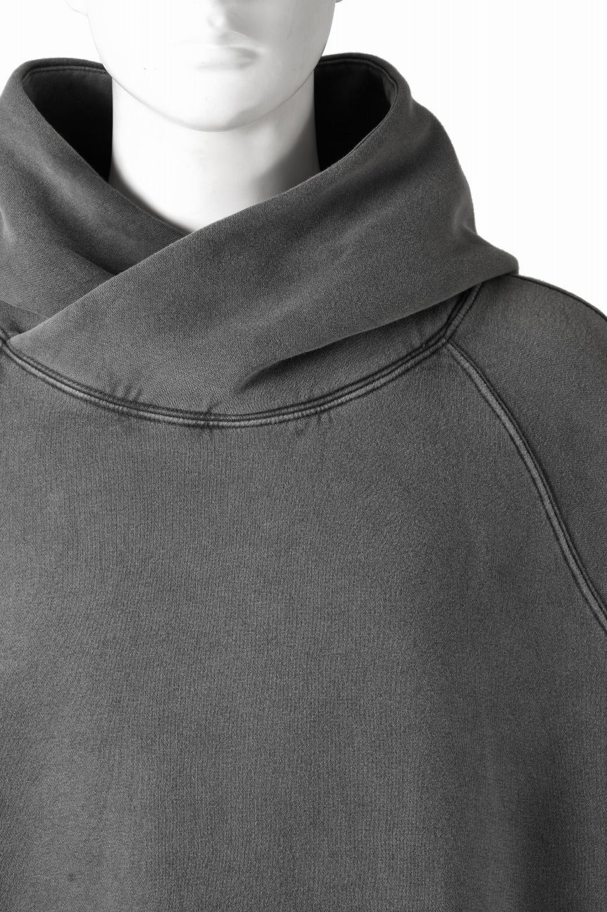 thom/krom RAGLAN SLEEVE HOODIE / SMOOTH SWEAT JERSEY (USED GREY) - Image 12