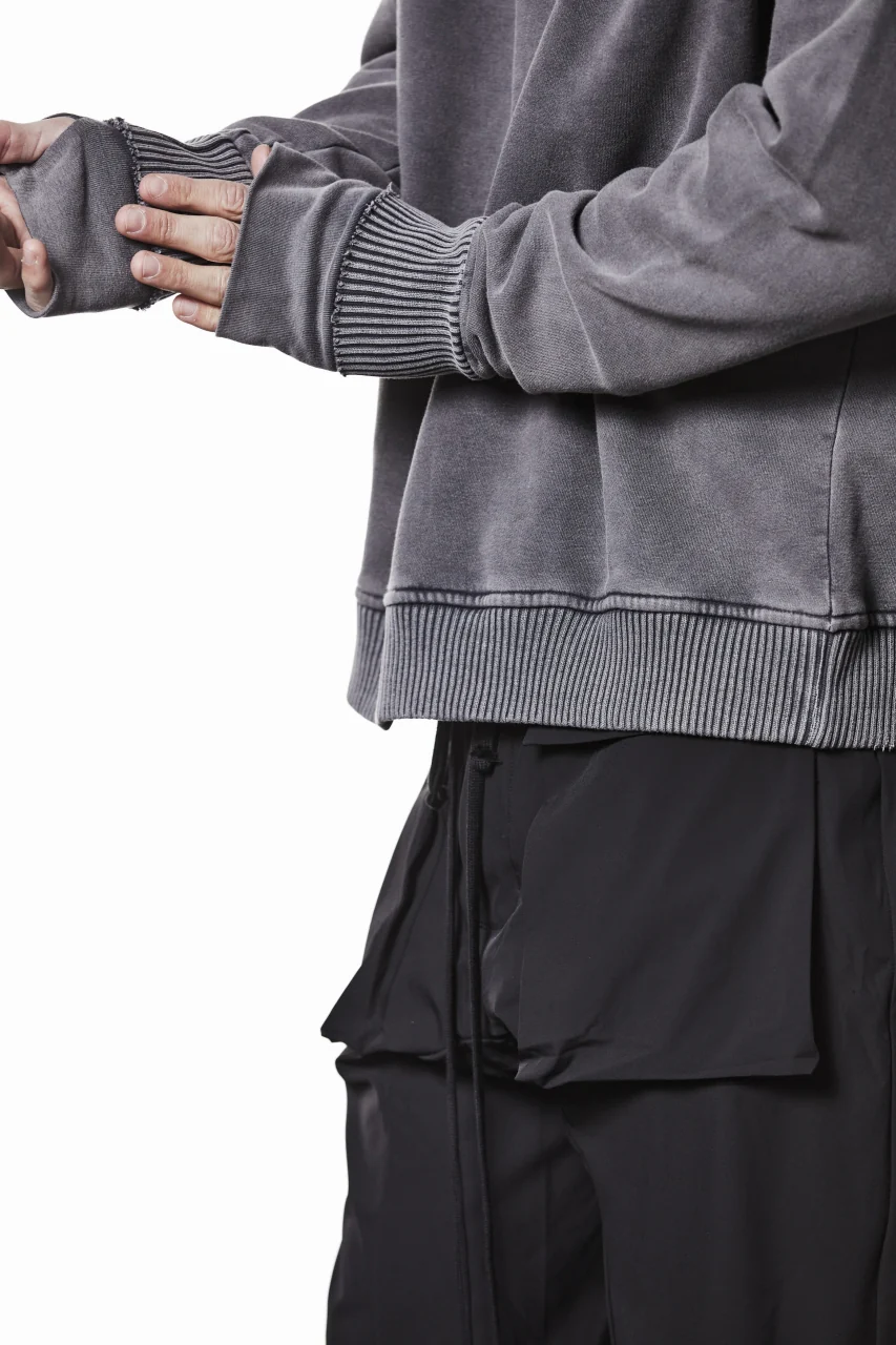 thom/krom RAGLAN SLEEVE HOODIE / SMOOTH SWEAT JERSEY (USED GREY) - Image 18
