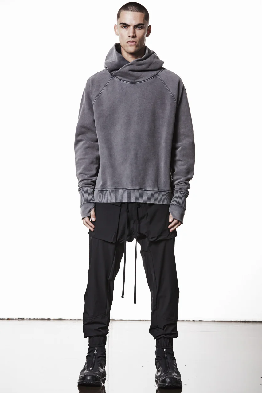 thom/krom RAGLAN SLEEVE HOODIE / SMOOTH SWEAT JERSEY (USED GREY) - Image 19