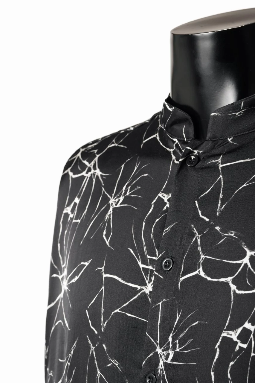thom/krom RELAXED AOP SHIRT / SOFT VISCOSE (MARBLE PRINT) - Image 11