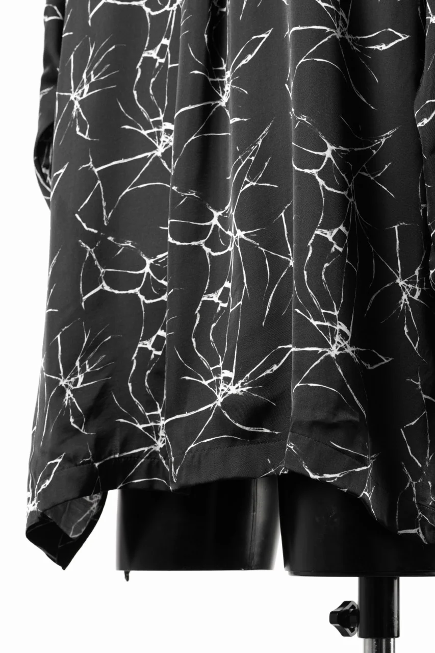 thom/krom RELAXED AOP SHIRT / SOFT VISCOSE (MARBLE PRINT) - Image 12