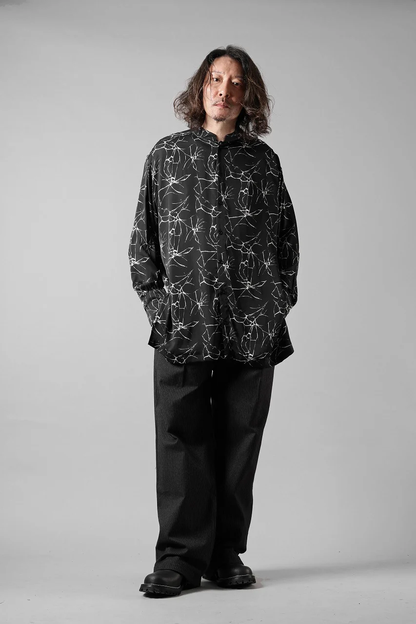 thom/krom RELAXED AOP SHIRT / SOFT VISCOSE (MARBLE PRINT) - Image 16