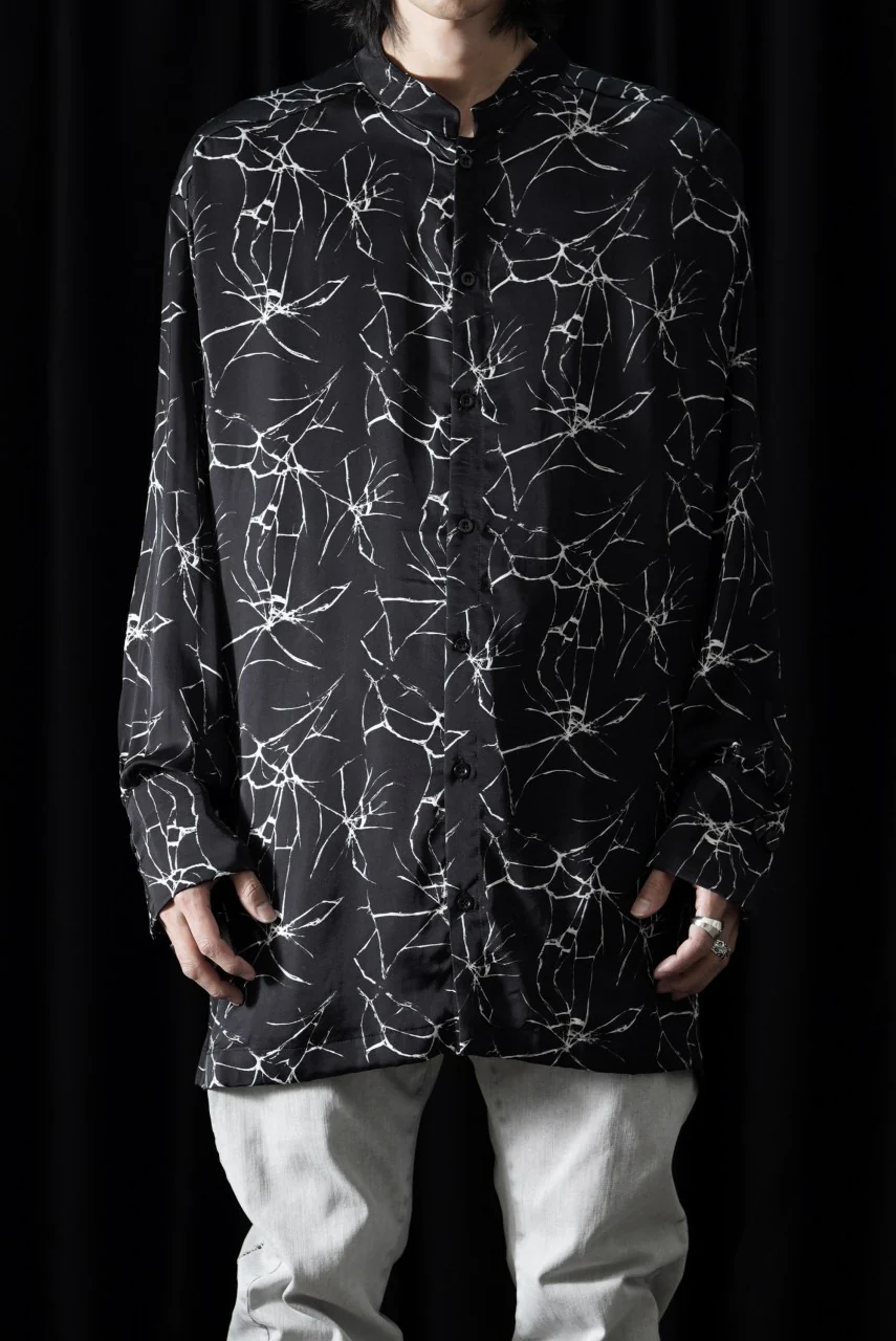 thom/krom RELAXED AOP SHIRT / SOFT VISCOSE (MARBLE PRINT) - Image 3